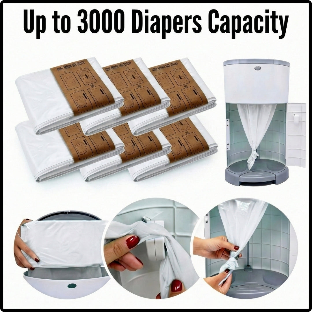 UMKA Diaper Pail Bags – White Soap Scented (16L)