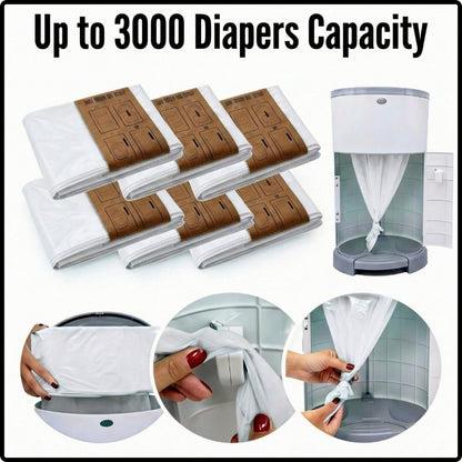 UMKA Diaper Pail Bags – White Soap Scented (16L)