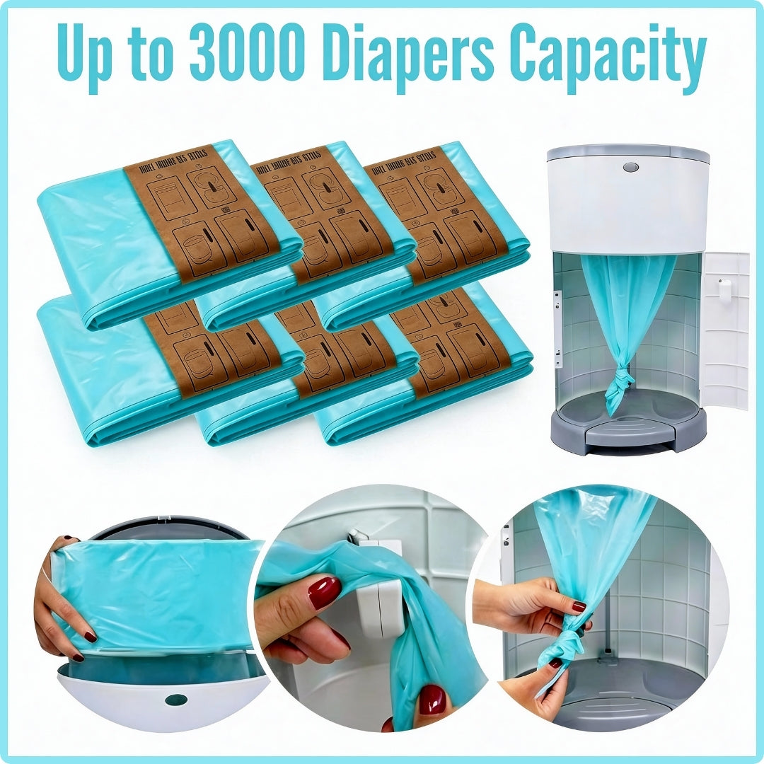 UMKA Diaper Pail Bags – Ocean Scented (16L)