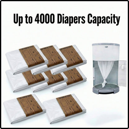 UMKA Diaper Pail Bags – White Soap Scented (16L)