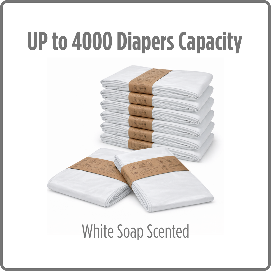 UMKA Diaper Pail Bags – White Soap Scented (16L)