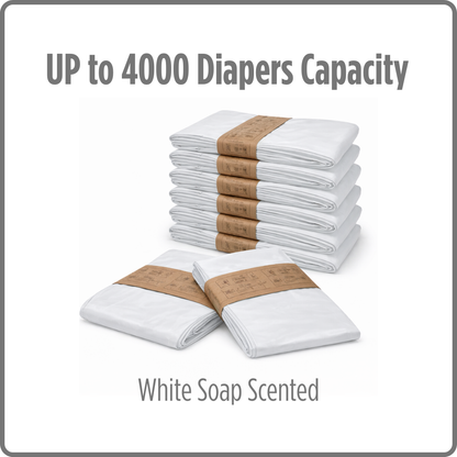 UMKA Diaper Pail Bags – White Soap Scented (16L)