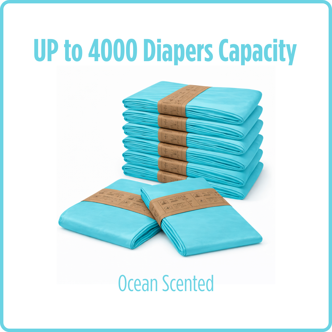 UMKA Diaper Pail Bags – Ocean Scented (16L)