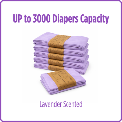 UMKA Diaper Pail Bags – Lavender Scented (16L)