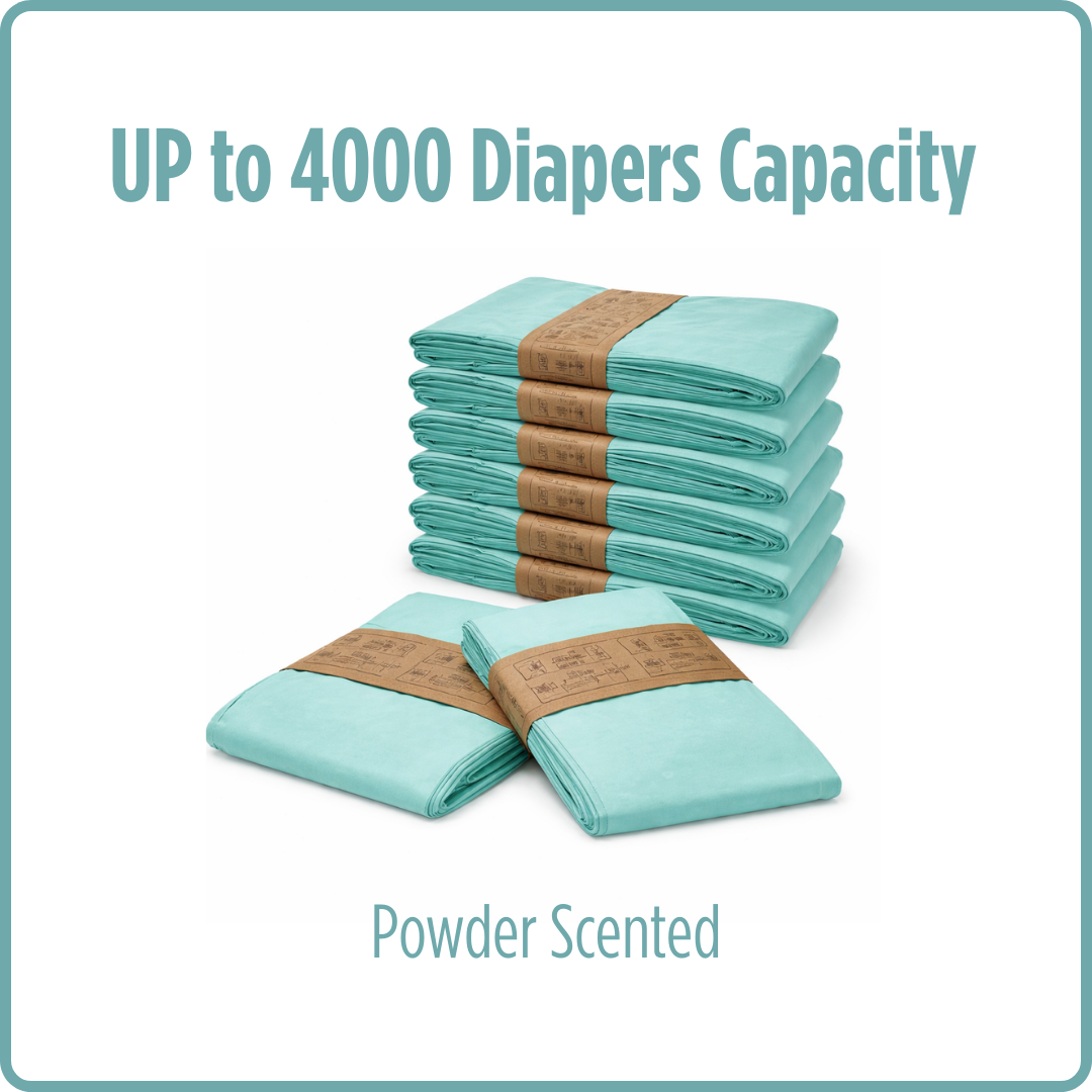 UMKA Diaper Pail Bags – Powder Scented (16L)