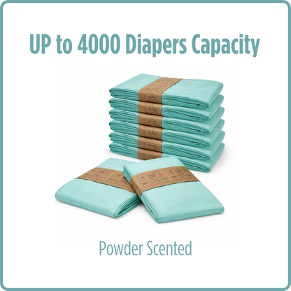 UMKA Diaper Pail Bags – Powder Scented (16L)